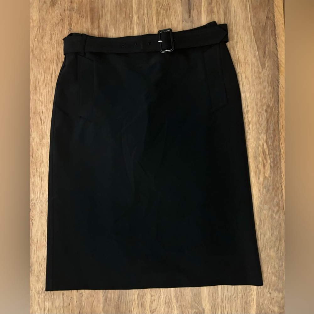 Prada Black Belted Skirt— Size 46